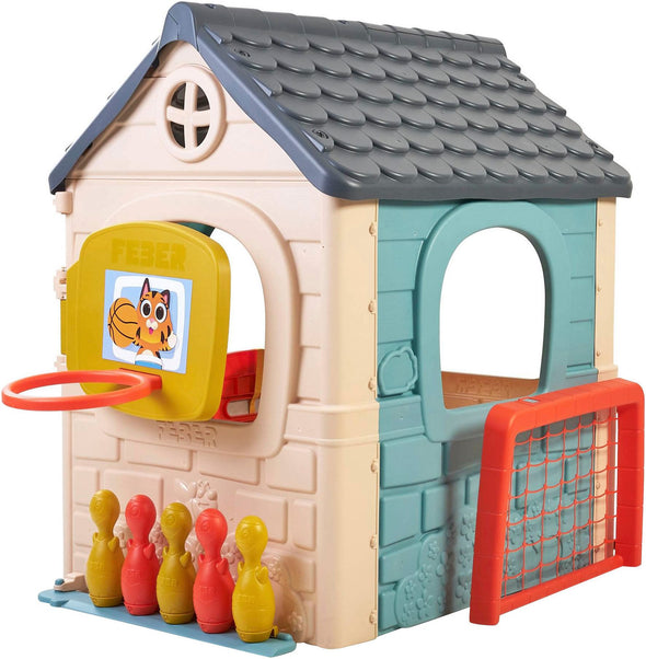 Casuta de joaca de exterior Feber 6in1 cu accesorii - LunaHome.ro