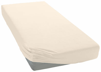 Cearceaf crem din jerseu elastic pentru saltele de 180-200x200-220 cm - LunaHome.ro