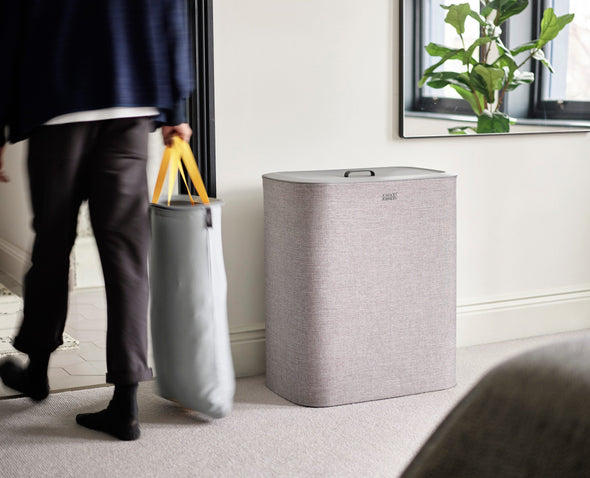 Coș de rufe TotaTrio 90 litri cu 3 compartimente 55 cm - LunaHome.ro