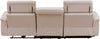 Colțar Pareli crem cu recliner electric, LED si USB 259 cm