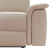Colțar Pareli crem cu recliner electric, LED si USB 259 cm