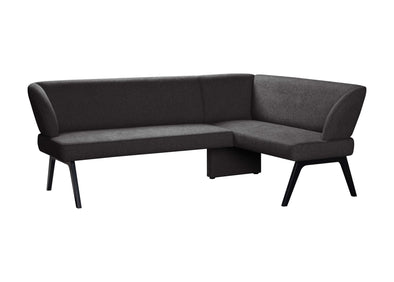 Colțar de bucătărie Aretha negru 215x150 cm