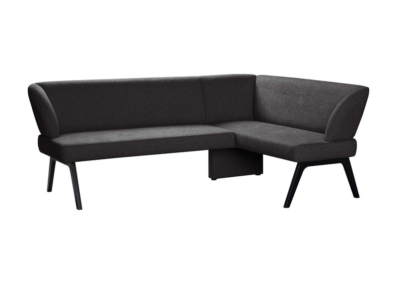 Colțar de bucătărie Aretha negru 215x150 cm - LunaHome.ro