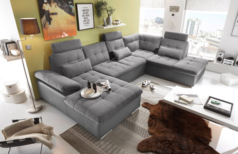 Coltar Jakarta extensibil, cutie de depozitare, cotiera reglabila 324x219 cm - LunaHome.ro