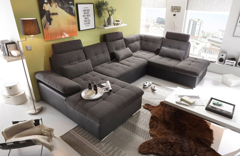 Coltar Jakarta extensibil, cutie de depozitare, cotiera reglabila 324x219 cm - LunaHome.ro