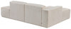 Coltar confortabil Noord crem cu design scandinav 227x161 cm