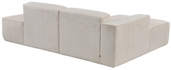 Coltar confortabil Noord crem cu design scandinav 227x161 cm