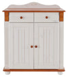 Comoda Adele din lemn de pin alb cu 2 usi 92 cm - LunaHome.ro
