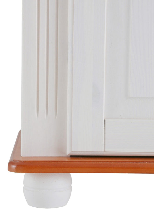 Comoda Adele din lemn de pin alb cu 2 usi 92 cm - LunaHome.ro