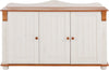 Comoda Adele din lemn de pin alb cu 3 usi 130 cm - LunaHome.ro