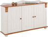 Comoda Adele din lemn de pin alb cu 3 usi 130 cm - LunaHome.ro