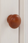 Comoda Adele din lemn de pin alb cu 3 usi 130 cm - LunaHome.ro