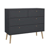 Comoda Bodo gri mat cu design scandinav 99 cm - LunaHome.ro
