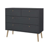 Comoda Bodo gri mat cu design scandinav 99 cm - LunaHome.ro