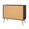 Comoda Bodo gri mat cu design scandinav 99 cm - LunaHome.ro