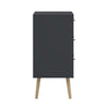 Comoda Bodo gri mat cu design scandinav 99 cm - LunaHome.ro