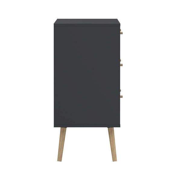 Comoda Bodo gri mat cu design scandinav 99 cm - LunaHome.ro