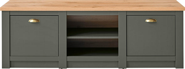 Comoda Cambridge verde inchis cu 2 usi, 152 cm