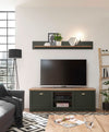 Comoda Cambridge verde inchis cu 2 usi, 152 cm