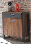 Comodă Detroit cu aspect industrial 54 cm lățime