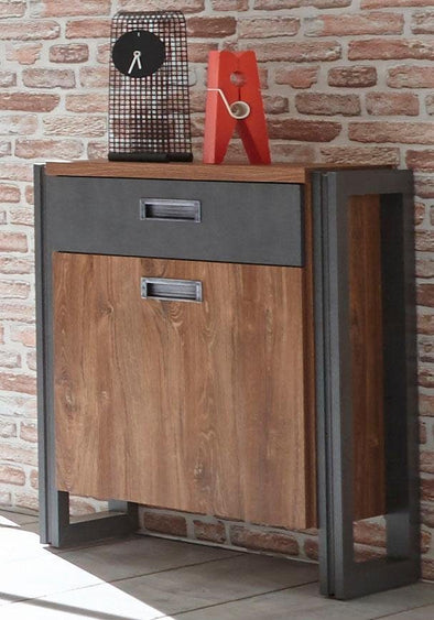 Comodă Detroit cu aspect industrial 54 cm lățime