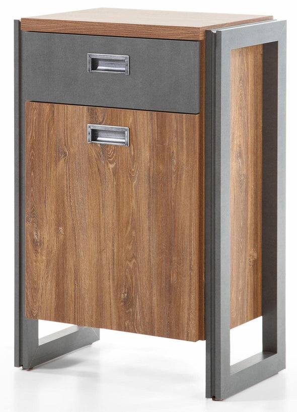 Comodă Detroit cu aspect industrial 54 cm lățime
