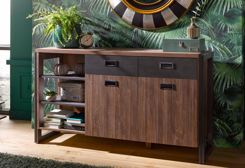 Comoda Detroit cu aspect industrial, 150 cm latime - LunaHome.ro