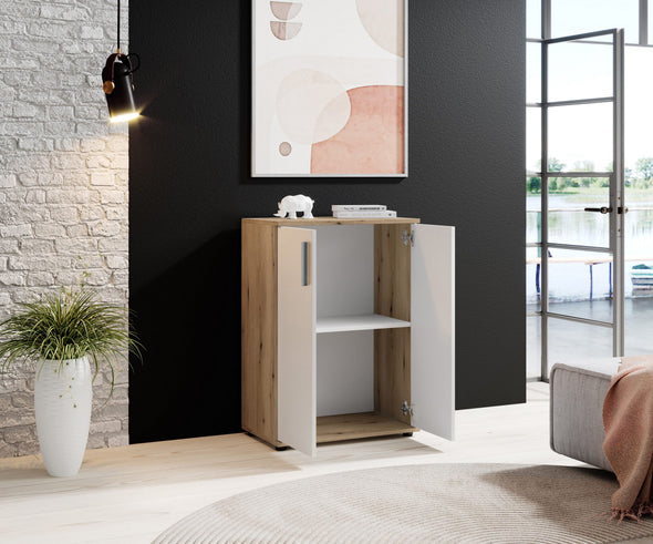 Comoda Drift cu design in doua culori 60 cm lățime - LunaHome.ro