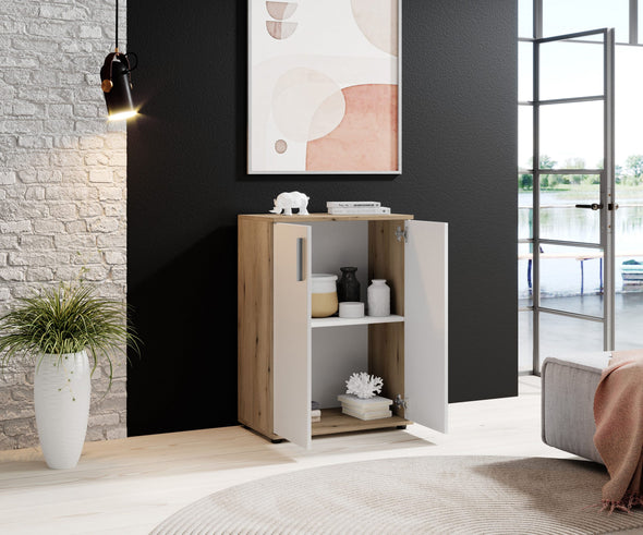 Comoda Drift cu design in doua culori 60 cm lățime - LunaHome.ro