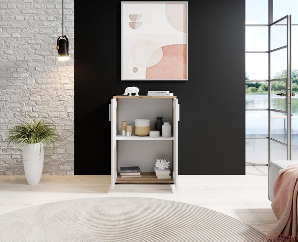 Comoda Drift cu design in doua culori 60 cm lățime - LunaHome.ro
