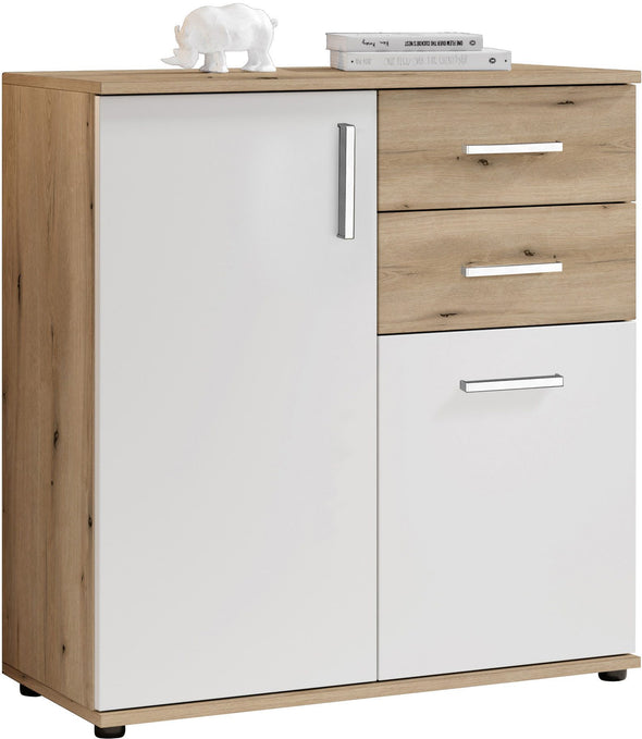 Comoda Drift cu design in doua culori 80 cm lățime - LunaHome.ro
