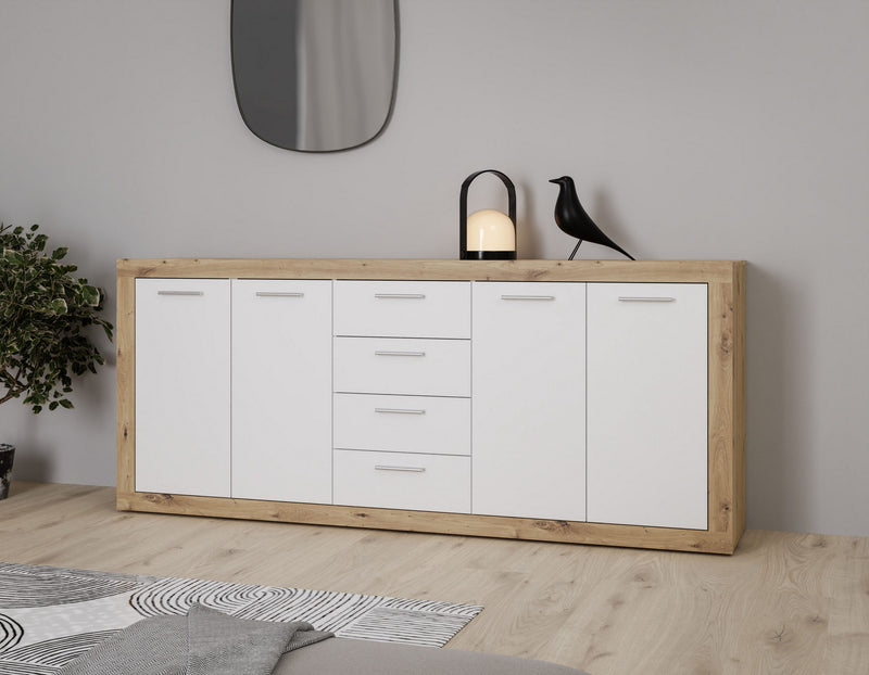 Comodă Forte Baccio cu 4 uși si 4 sertare, 197 cm lățime - LunaHome.ro