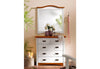 Comoda Konrad din lemn de pin alb rustic 94 cm - LunaHome.ro
