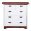 Comoda Konrad din lemn de pin alb rustic 94 cm - LunaHome.ro