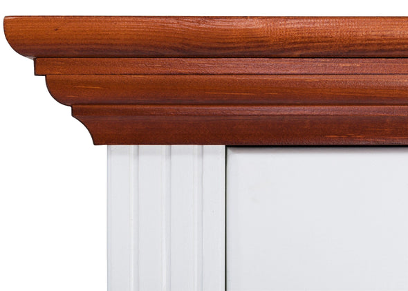 Comoda Konrad din lemn de pin alb rustic 94 cm - LunaHome.ro