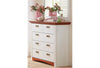 Comoda Konrad din lemn de pin alb rustic 94 cm - LunaHome.ro