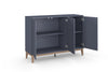 Comodă Maryd gri cu 3 usi design scandinav 120 cm