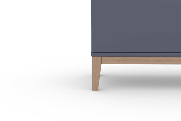 Comodă Maryd gri cu 3 usi design scandinav 120 cm