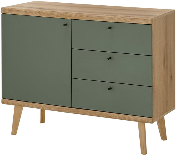 Comoda Mavas in stil scandinav verde 107 cm lățime