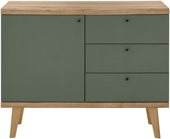 Comoda Mavas in stil scandinav verde 107 cm lățime