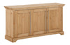 Comoda Meliss din lemn de pin natur cu 3 uși 132 cm - LunaHome.ro