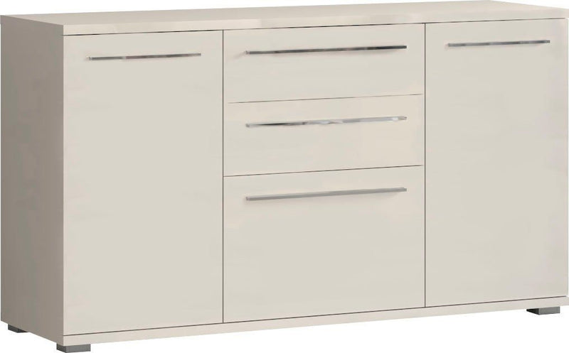 Comoda Piano bej deschis lucios cu soft-close 150 cm lățime - LunaHome.ro