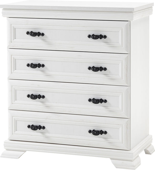 Comoda Royal cu design exclusiv albă 88 cm lățime