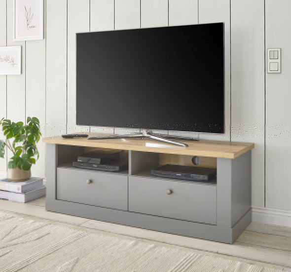 Comoda TV Chambord cu design elegant gri 132 cm lățime - LunaHome.ro
