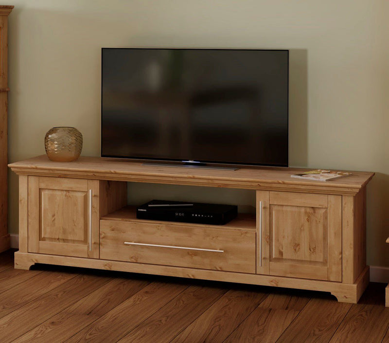 Comoda TV Meliss din lemn de pin natur 171 cm latime - LunaHome.ro