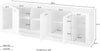 Comoda TV Meran alba cu design modern, 198 cm lungime - LunaHome.ro