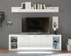 Comoda TV Meran alba cu design modern, 198 cm lungime - LunaHome.ro
