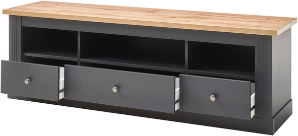 Comoda TV »WESTMINSTER« cu desgin elegant, gri inchis, lățime 160 cm - LunaHome.ro