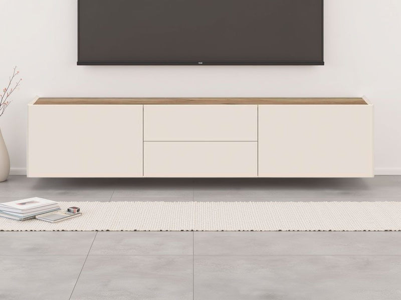 Comoda TV suspendata Sky45 bej casmir 176 cm