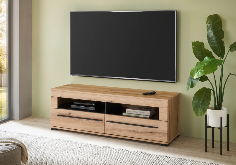 Comoda Tv Calabria cu aspect de stejar 140 cm - LunaHome.ro
